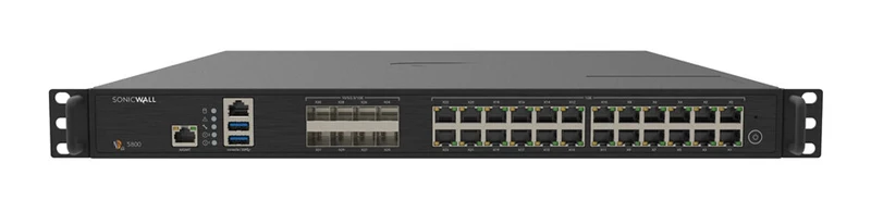 SonicWall NSa 5800 hardware firewall 1U 30 Gbit/s