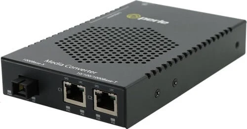 Perle S-1110DHP-SC05D network media converter 1000 Mbit/s 1550 nm Multi-mode Black