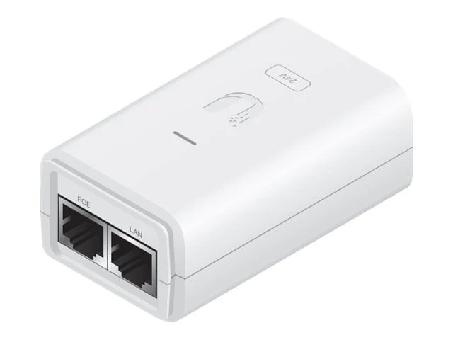 Adaptateur Power over Ethernet Ubiquiti POE-24-7W Gigabit Ethernet Blanc
