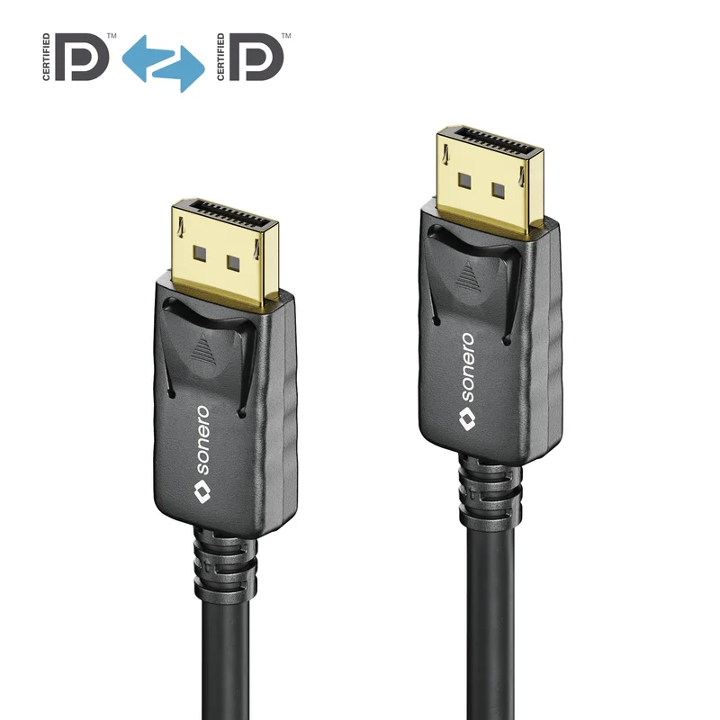 sonero 8K Displayport Kabel 1.4v 1.5 m Black