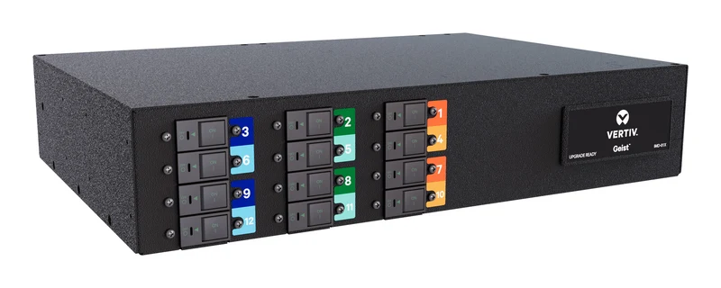 Vertiv PowerIT rack power distribution unit, 43.4kW, 3P+N+E (IP44) plug, TAA Compliance, RoHS, China RoHS, UL/CE dual listed