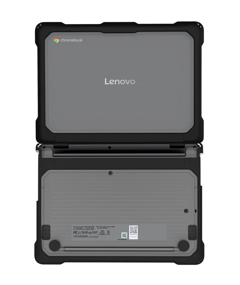 Techair TACHS031 Protective Hard Shell case for Lenovo 500e 5th Gen, 11.6-12.2 black/clear