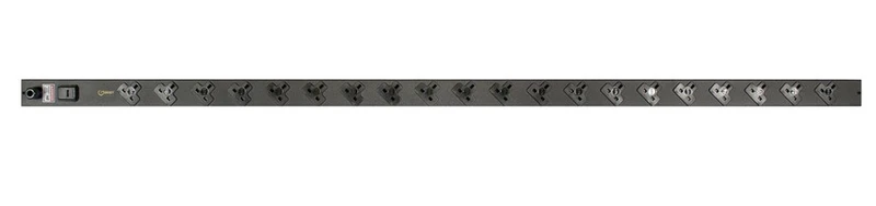 Vertiv EGVHVBB202-102UKRPS6-IP44 power distribution unit (PDU) 20 AC outlet(s) Black