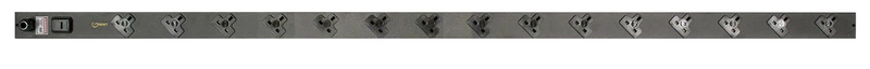 Vertiv EGVHVBB152-102UKRPS6-IP44 power distribution unit (PDU) 15 AC outlet(s) Black