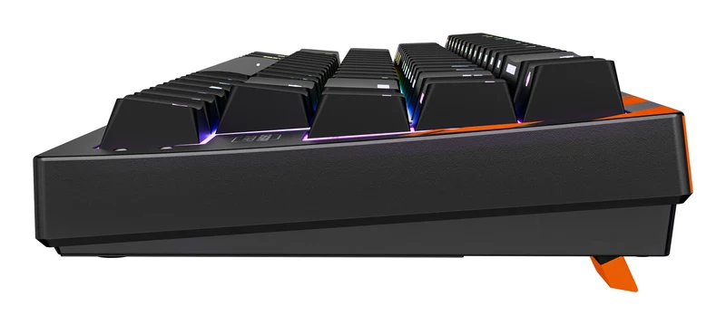 CHERRY K5 PRO TMR COMPACT keyboard Gaming USB QWERTZ German Black, Orange