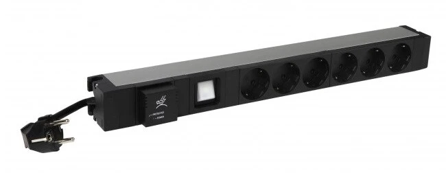 Middle Atlantic Products 6 468 36 power distribution unit (PDU) 6 AC outlet(s) 1U Black