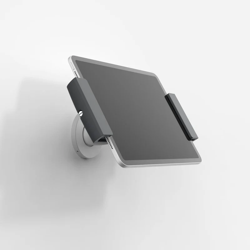 Bouncepad Clip Wallmount | Compatible with All USB-C Tablets | White