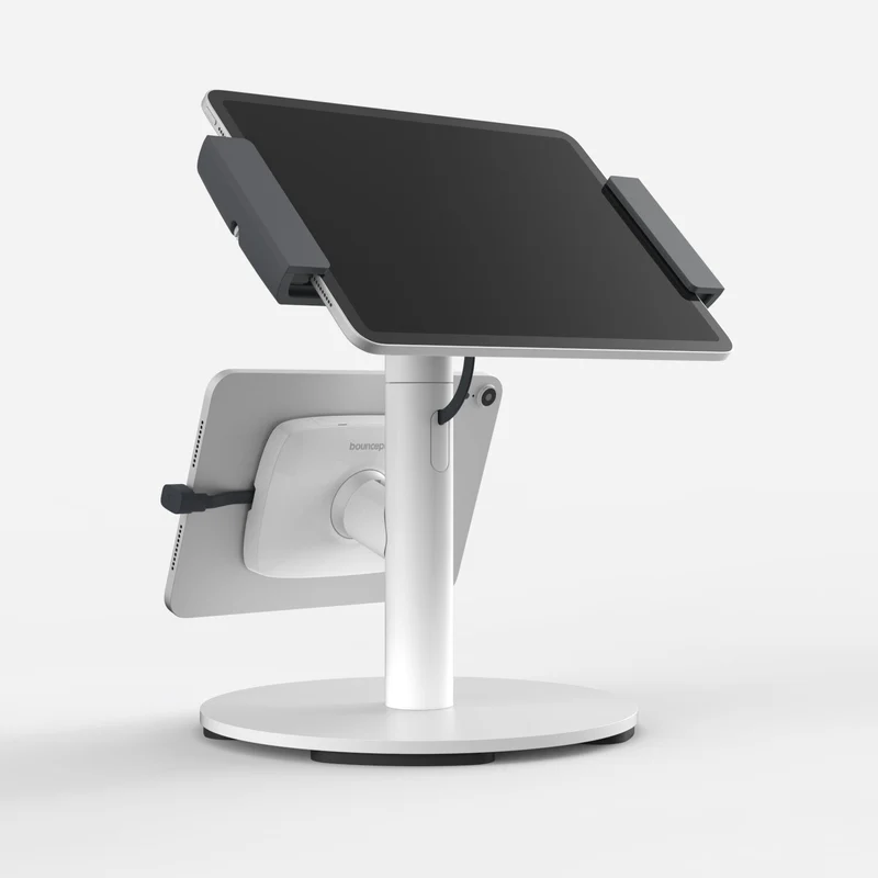 Bouncepad Clip Counter Twin | Compatible with All USB-C Tablets | White