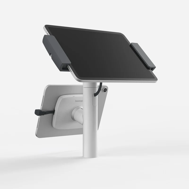 Bouncepad Clip Twin | Compatible with All USB-C Tablets | White