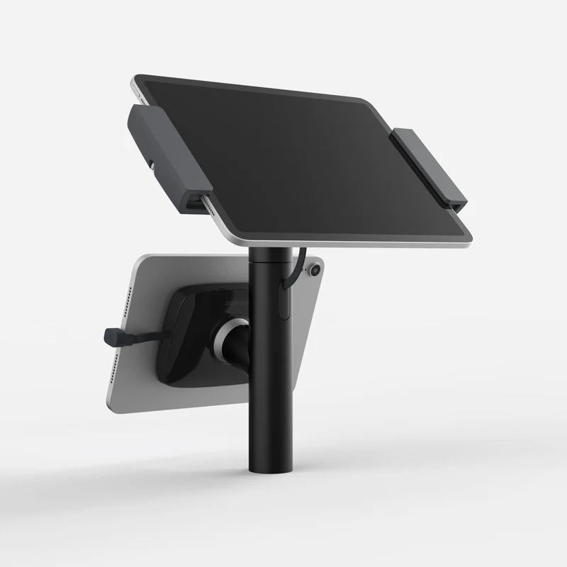 Bouncepad Clip Twin | Compatible with All USB-C Tablets | Black