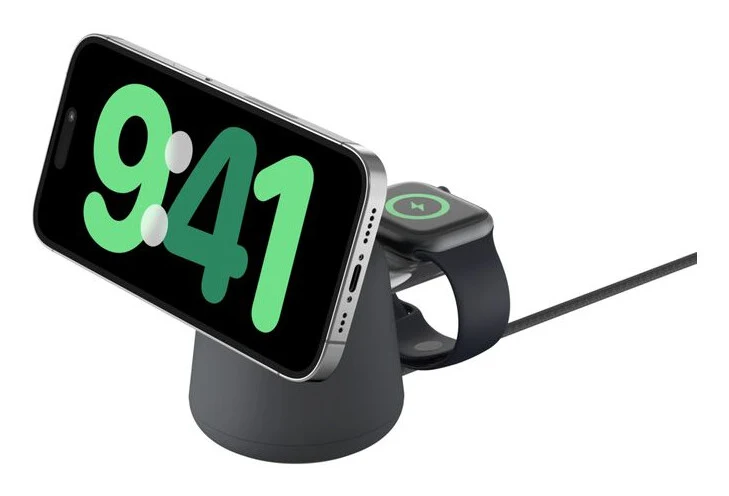 Belkin WIZ027MYH36 mobile device charger Watch, Headset, Smartphone Black USB Wireless charging Fast charging Indoor