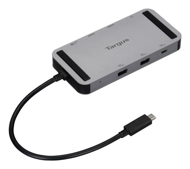 Targus DOCK429GL laptop dock/port replicator Wired USB4 Silver