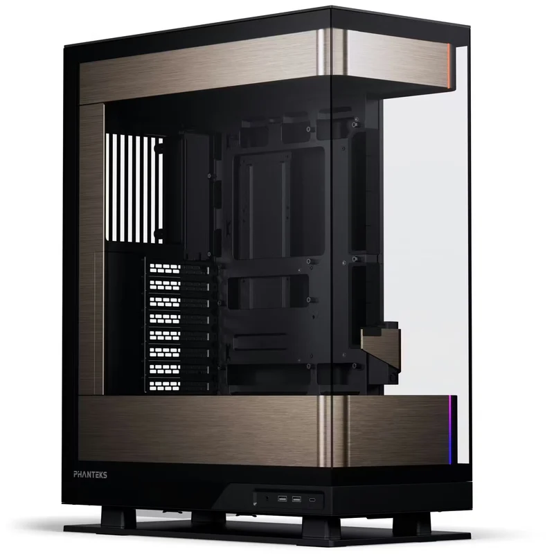Phanteks Evolv X2 Mid Tower Gaming PC Case, Black/Gold