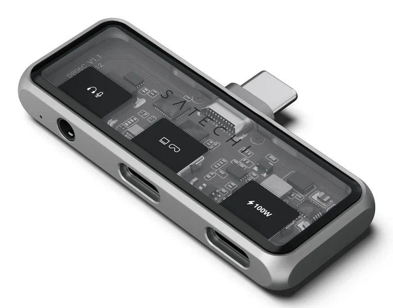 Satechi ST-HXRAJM laptop dock/port replicator Docking USB 3.2 Gen 2 (3.1 Gen 2) Type-C Grey