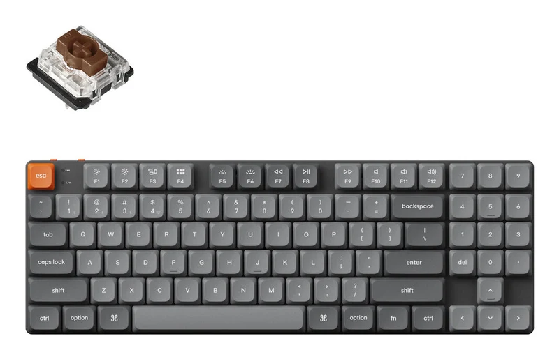 Keychron K13 Max keyboard Home/Office USB + RF Wireless + Bluetooth QWERTY UK English Black
