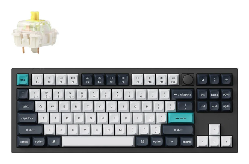 Keychron Q3 Max keyboard Universal USB + RF Wireless + Bluetooth QWERTY UK English Black, White