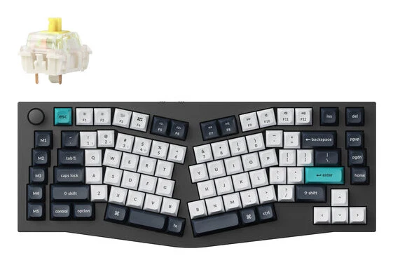 Keychron Q10 Max keyboard Universal USB + RF Wireless + Bluetooth QWERTY UK English Grey