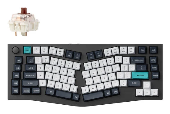 Keychron Q10 Max keyboard Universal USB + RF Wireless + Bluetooth QWERTY UK English Grey