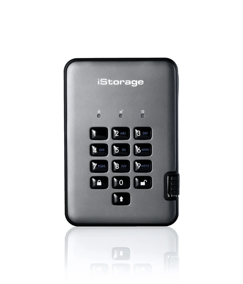 iStorage diskAshur PRO² SSD 4TB | Secure Portable Solid State Drive |FIPS 140-2 Level 2, NCSC CPA, NLNCSA BSPA & NATO Restricted | AES-XTS 256-bit Hardware Encryption | PIN protected | OS & Platform Independent |GDPR, TAA Compliant|Brute force hack defenc