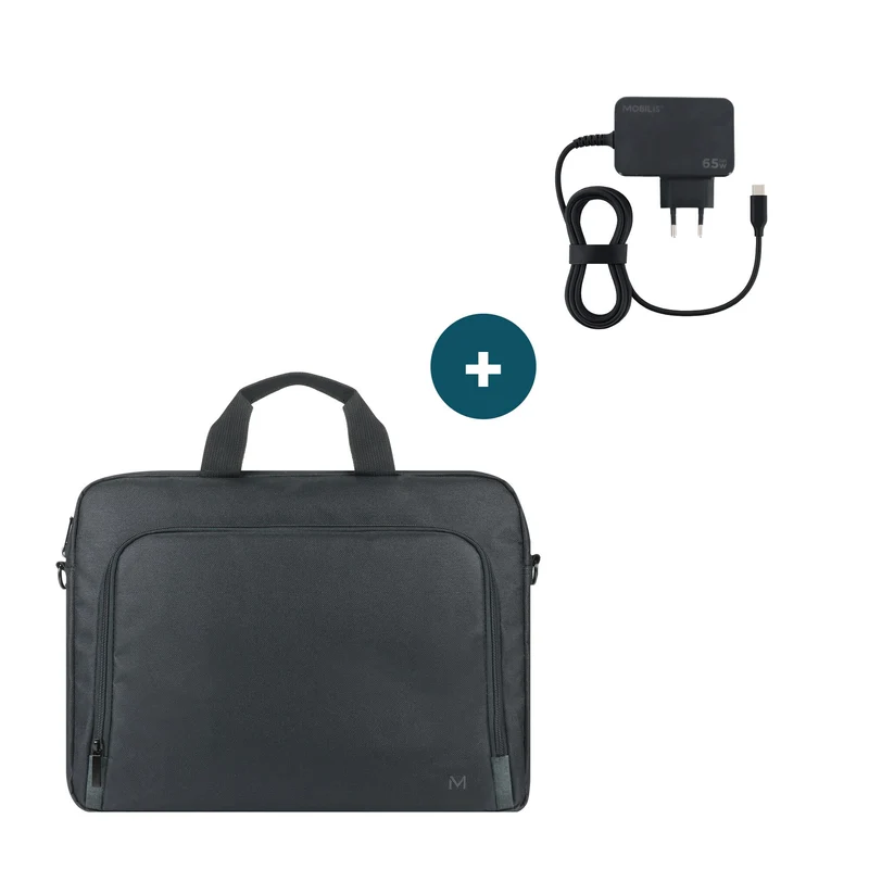 Mobilis 003089 laptop case 40.6 cm (16") Toploader bag Black