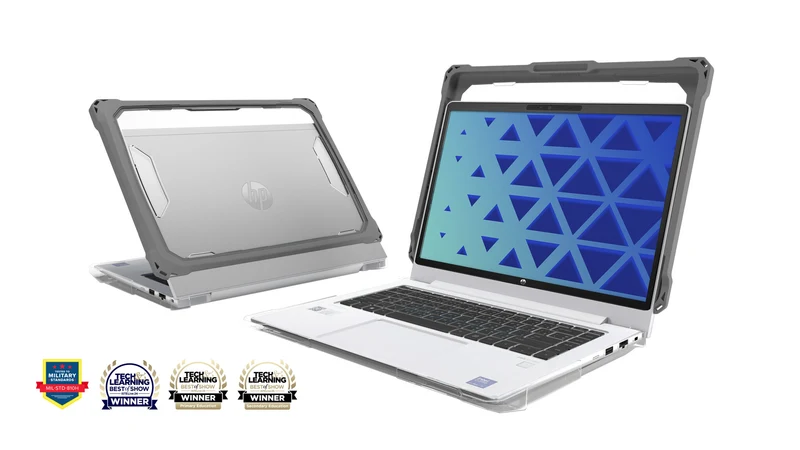 MAXCases Extreme Shell-FL3 for HP Fortis X360 Chromebook G5 11.6" (G4/G3 Non Fortis) (Grey/Slide-On Top, PC Bottom) (Replaced By HPESFLG1IFGRY)