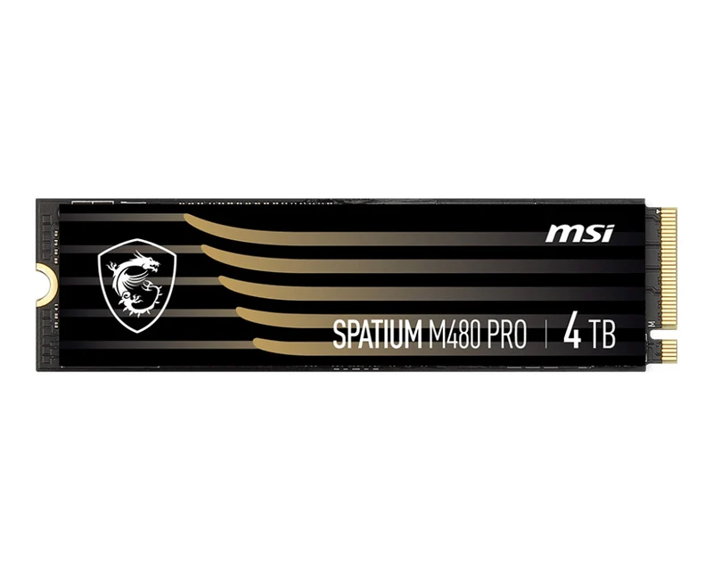 MSI SPATIUM M480 PRO PCIE 4.0 NVME M.2 4TB internal solid state drive PCI Express 4.0 3D NAND