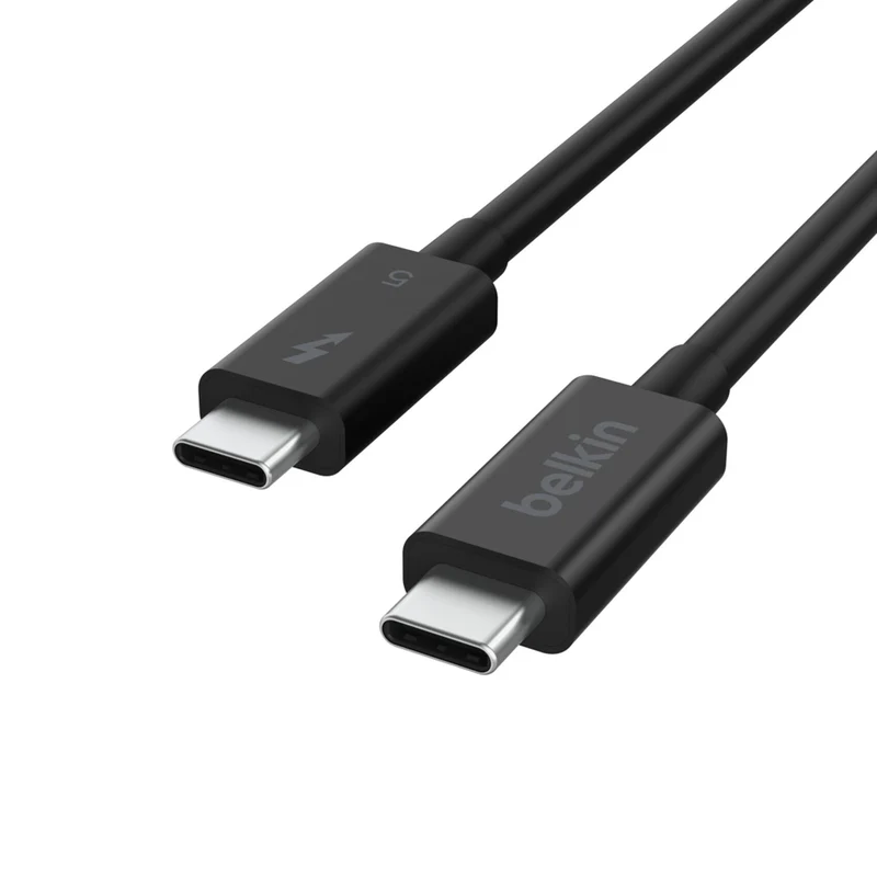 Belkin INZ005HQ1MBK Thunderbolt cable 1 m 120 Gbit/s Black