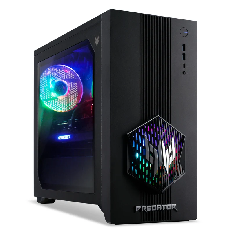 Acer Predator PO3-665 Gaming Desktop - Intel Core i5-14400F, 16GB RAM, 512GB SSD, NVIDIA GeForce RTX 5070, Windows 11, Black