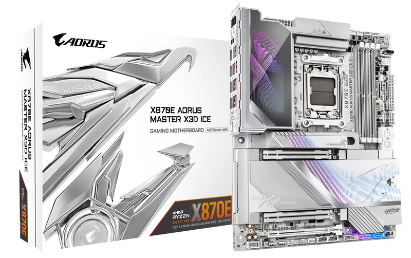 GIGABYTE X870E AORUS MASTER X3D ICE Motherboard