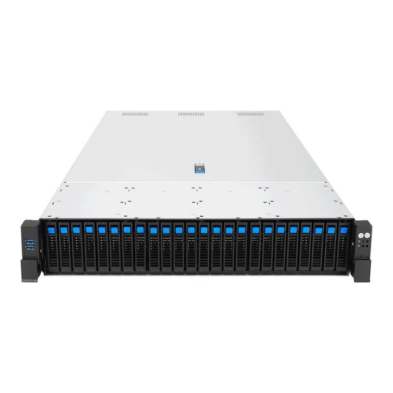 ASUS RS720-E12-RS24G Rack (2U) Black, Silver