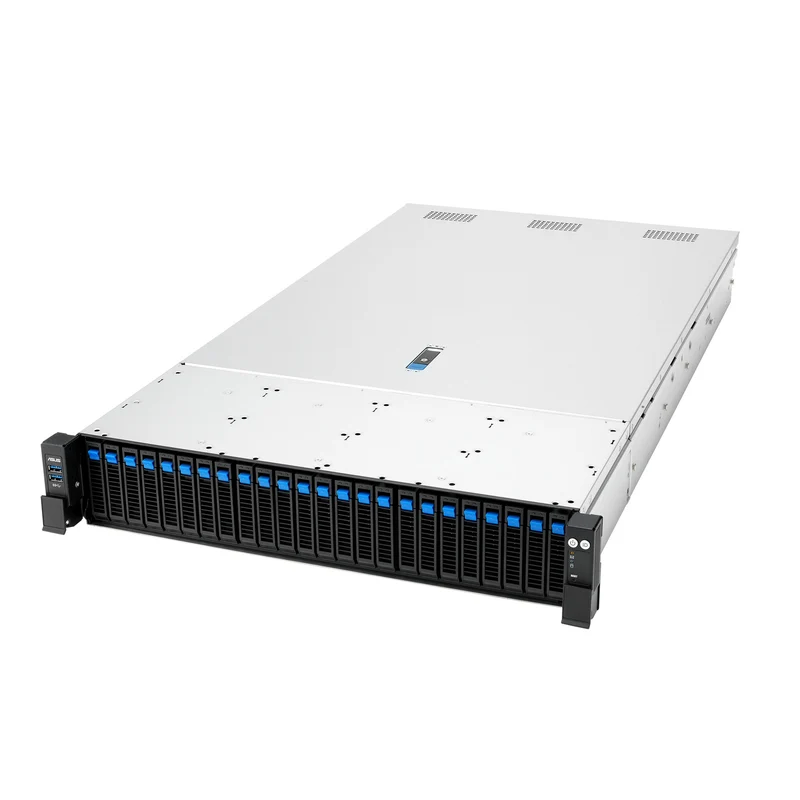 ASUS RS720A-E13-RS24G Socket SP5 Rack (2U) Black, Silver