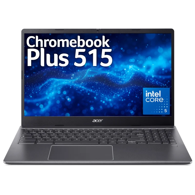 Acer Chromebook Plus 515 CRMBK 515 I5-120U 8/256 IRN CHR Intel Core 5 39.6 cm (15.6") Full HD 16 GB LPDDR5x-SDRAM 256 GB SSD Wi-Fi 6E (802.11ax) ChromeOS Grey