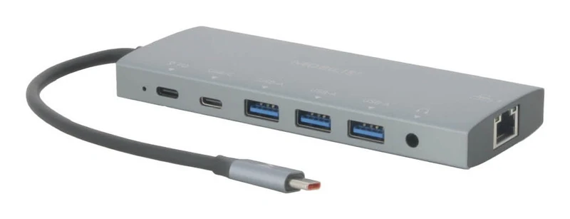 Mobilis 020028 laptop dock/port replicator Wired USB 3.2 Gen 1 (3.1 Gen 1) Type-C Grey