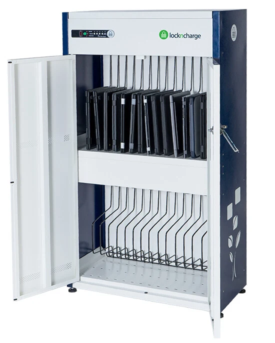 LocknCharge LNC10475 portable device management cart/cabinet Portable device management cabinet Black, White