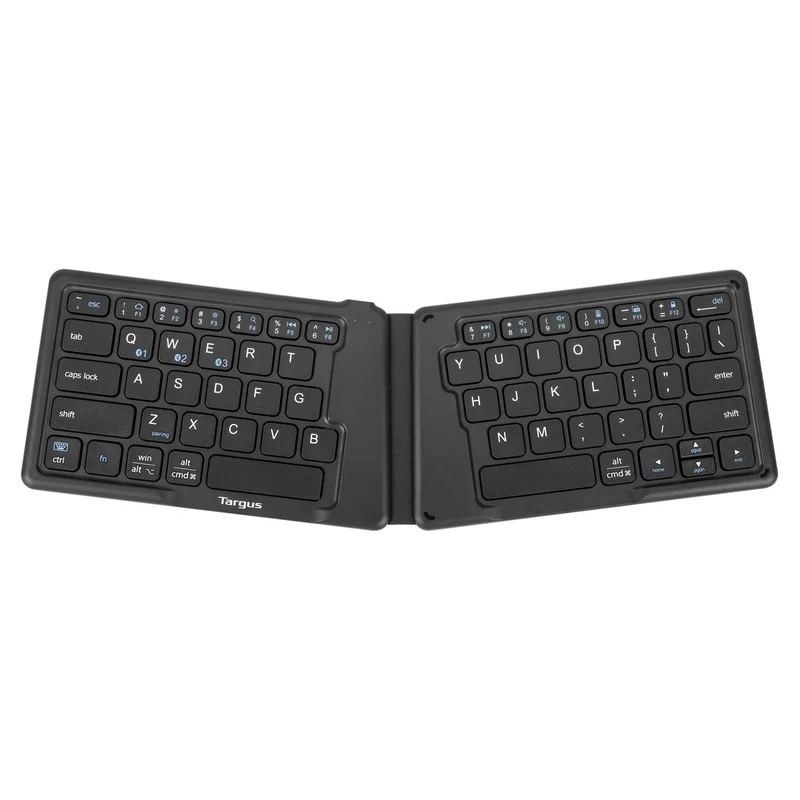 Clavier ergonomique pliable Bluetooth® antimicrobien