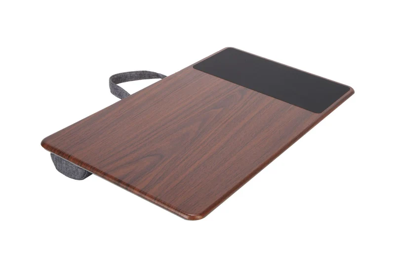 Bureau polyvalent pour ordinateur portable avec tapis de souris 15,6" (noir/marron)