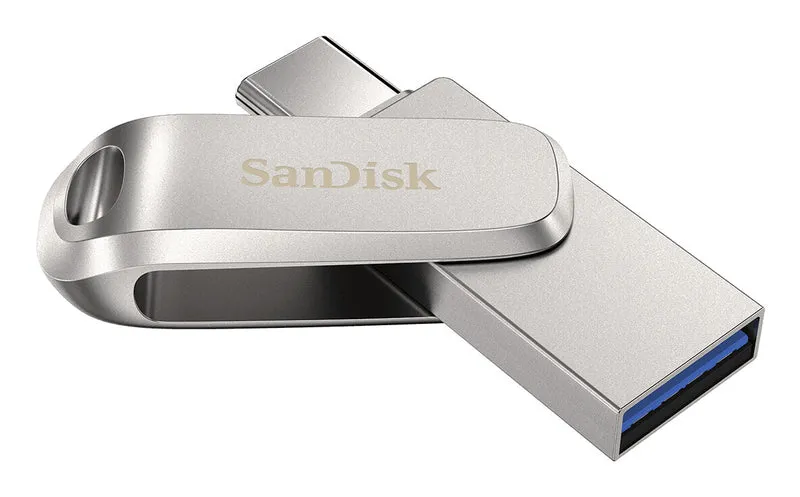 SanDisk Ultra Dual Drive Luxe USB flash drive 2 TB USB Type-A / USB Type-C 3.2 Gen 1 (3.1 Gen 1) Silver