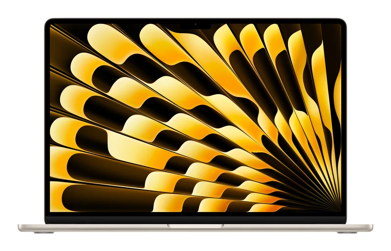 Apple MacBook Air Apple M M3 Laptop 38.9 cm (15.3") 8 GB 256 GB SSD Wi-Fi 6E (802.11ax) macOS Sonoma Beige