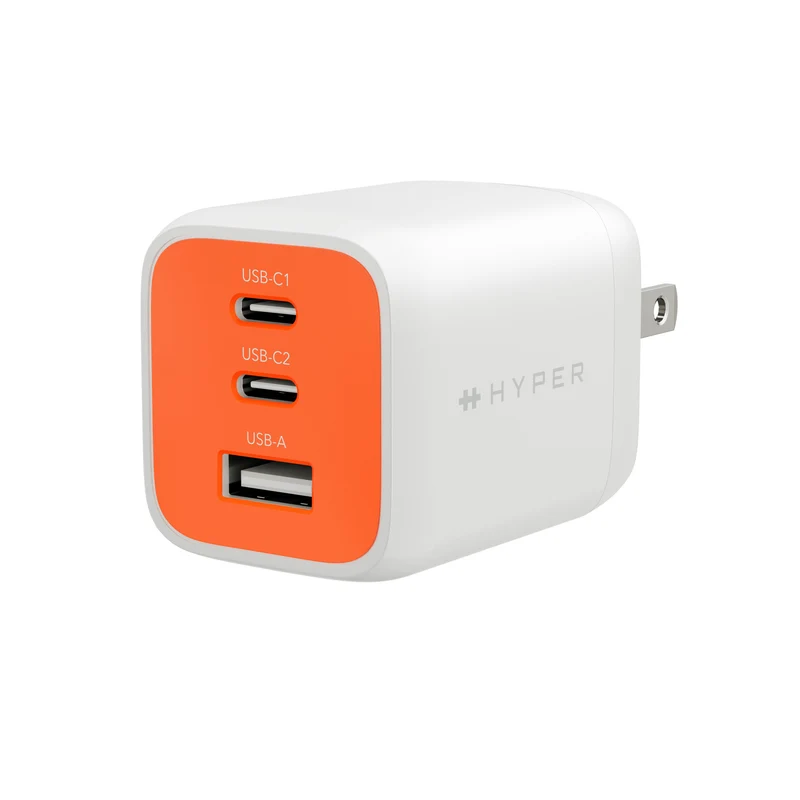 Chargeur mural HyperJuice Flex 65 W GaN - Orange
