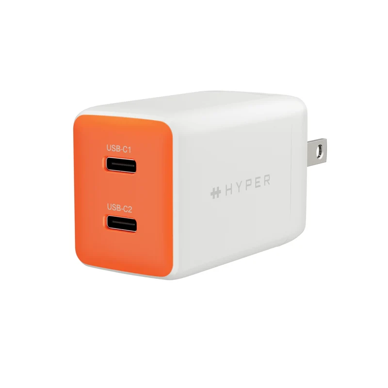 Chargeur mural HyperJuice Flex 45 W GaN - Orange