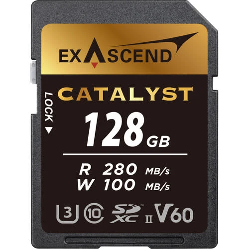 Exascend 128GB Catalyst UHS-II V60 SDXC Memory Card