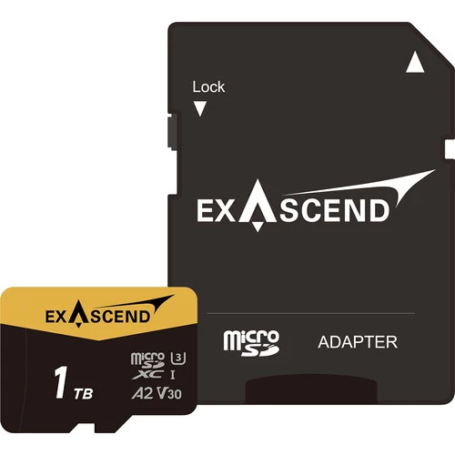 Exascend 1TB Catalyst UHS-I microSDXC Memory Card with SD Adapter