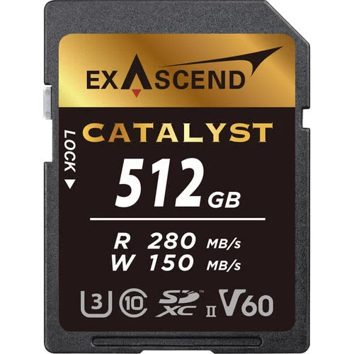 Exascend 512GB Catalyst UHS-II V60 SDXC Memory Card