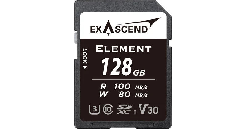 Exascend 128GB Element UHS-I SDXC Memory Card