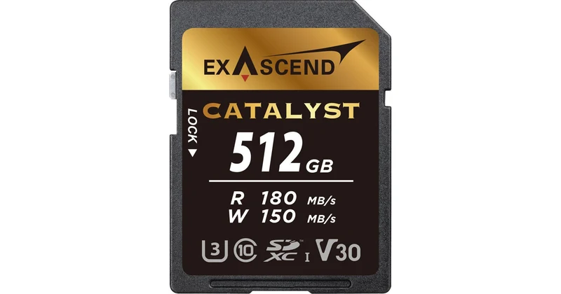Exascend 512GB Catalyst UHS-I V30 SDXC Memory Card