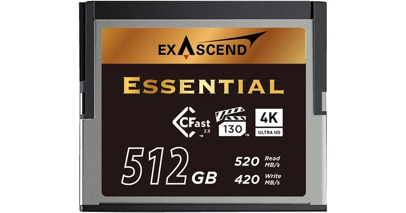 Exascend 512GB CFX Series CFast 2.0 Memory Card