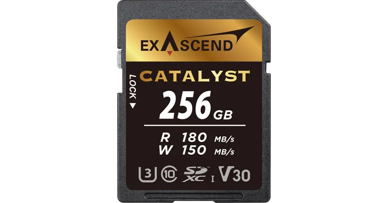 Exascend 256GB Catalyst UHS-I V30 SDXC Memory Card