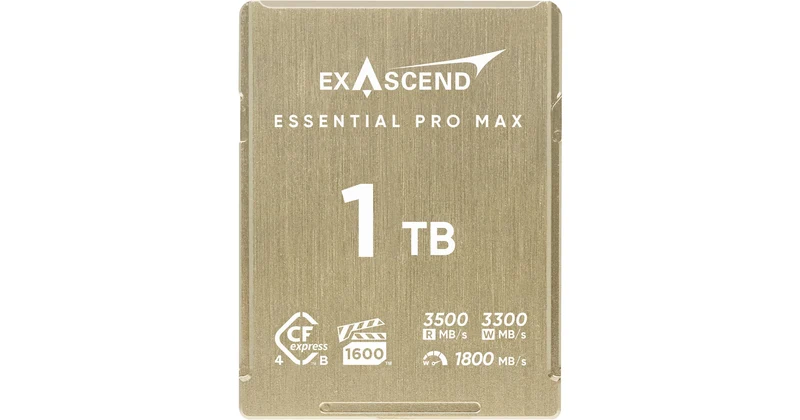 Exascend 1TB Essential Pro Max CFexpress 4.0 Type B Memory Card
