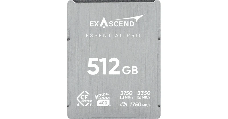 Exascend 512GB Essential Pro CFexpress 4.0 Type B Memory Card