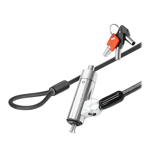 Câble antivol à clé 3 en 1 - Compatible T-Bar, Nano et Wedge
